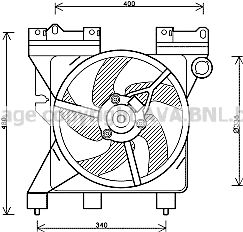 AVA QUALITY COOLING Ventilators, Motora dzesēšanas sistēma CN7547